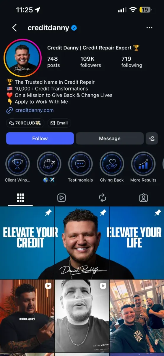 Instagram profile screenshot